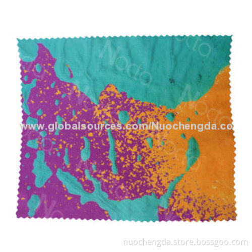 4C printing microfiber cleaning cloth for promotional